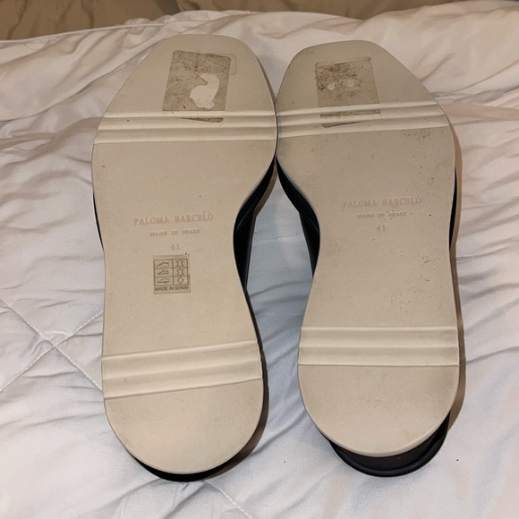 Paloma Barcelo made in Spain, black leather wedge, size 41 - Picture 11 of 12